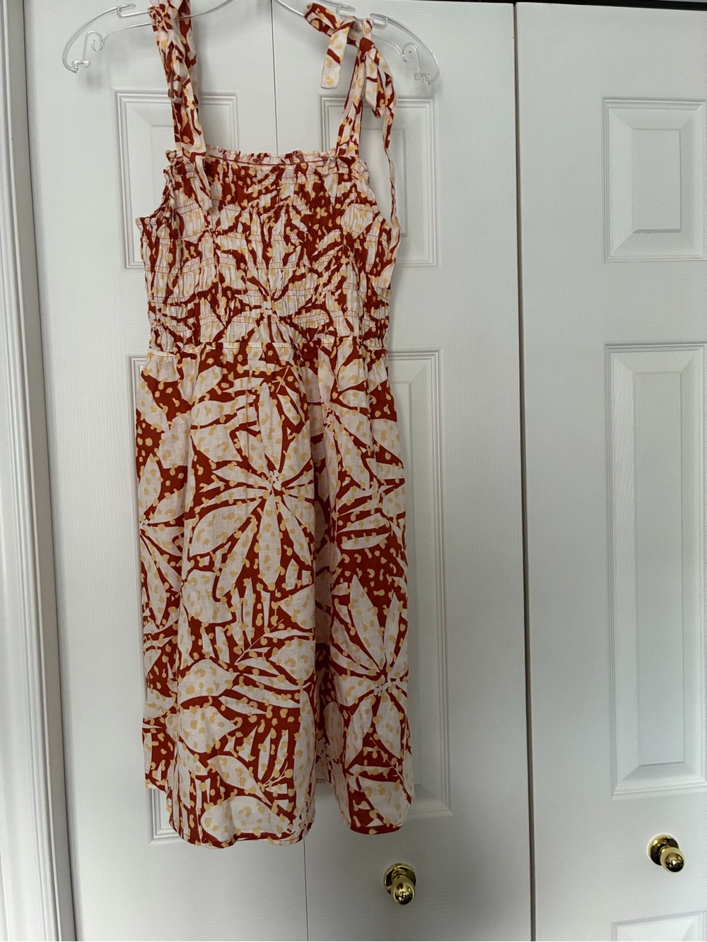 Nicole Miller 100% Linen Floral Dress